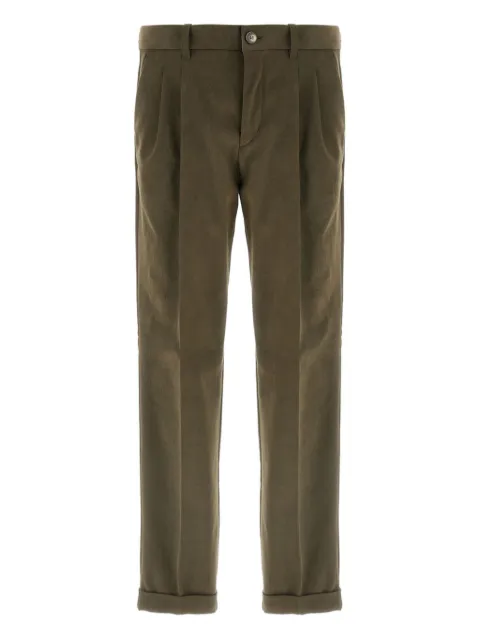 Herno pleated cuffed trousers