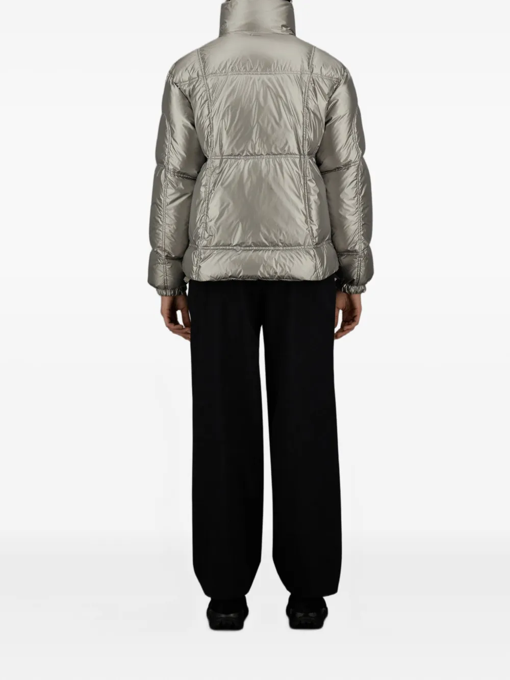 Laminar Metallic Shield Down Jacket With Titanium Coating Clothing In Gray
