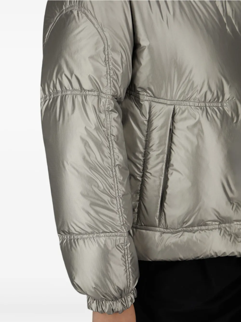 Laminar Metallic Shield Down Jacket With Titanium Coating Clothing In Gray