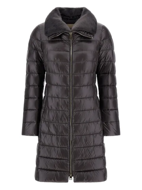 Herno fur-trimmed quilted coat