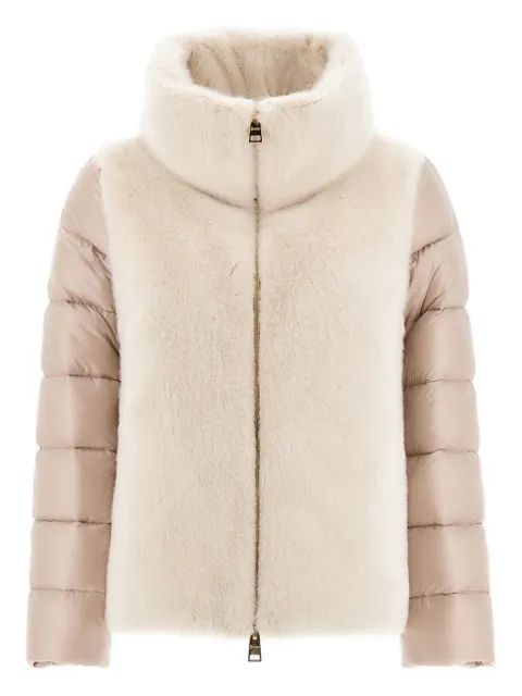 Herno fur-trimmed quilted jacket