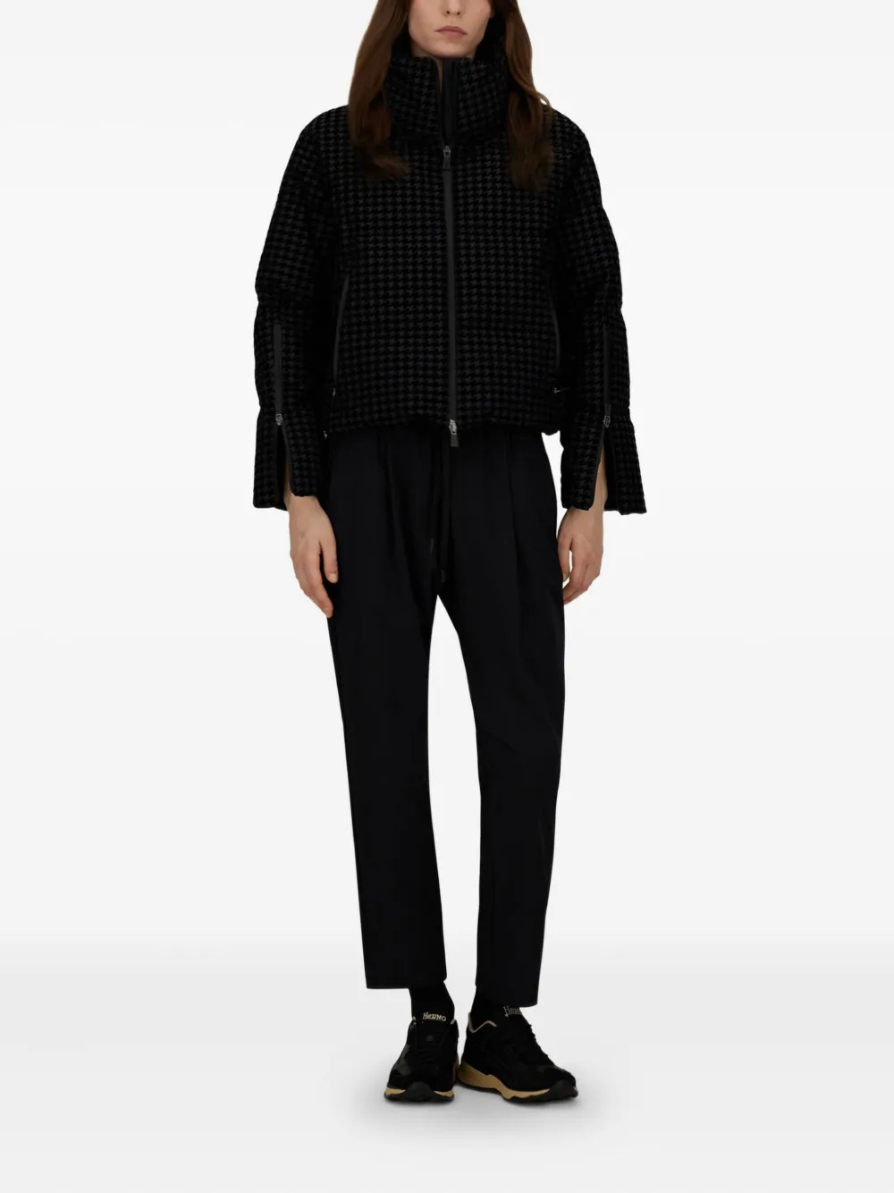 Herno pied-de-poule pattern padded jacket | Down Jackets | Image 2