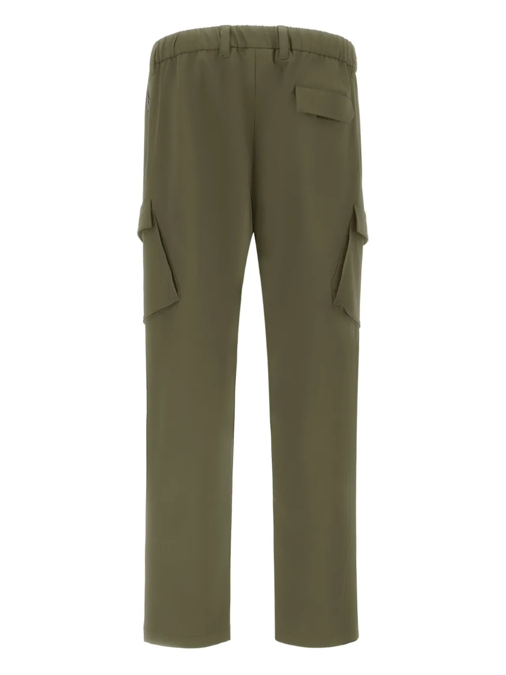 Herno Light Comfort Stretch Woven Cargo Trousers In Green