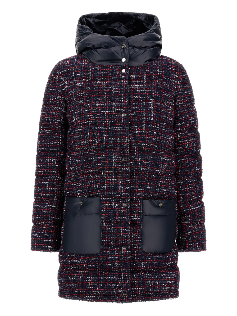 Herno Gesteppte Tweed-Jacke - Blau