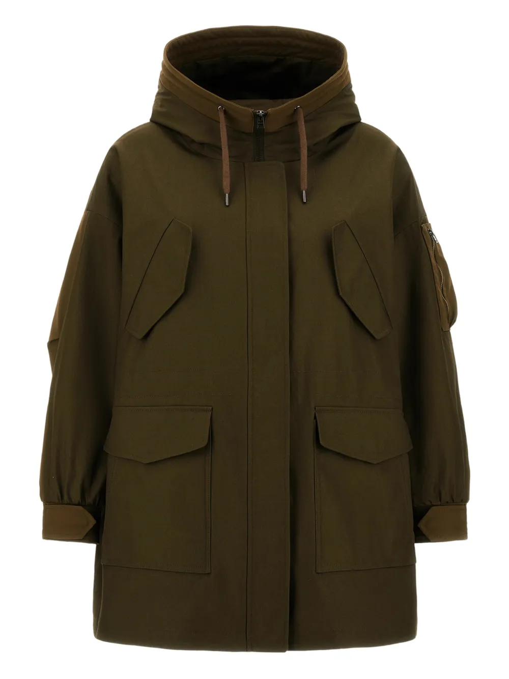 Herno Giacca con cappuccio e tasche - Verde