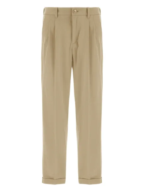 Herno pleated cuffed trousers
