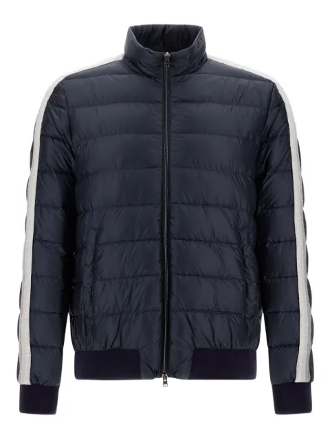 Herno quilted stripe-detail jacket