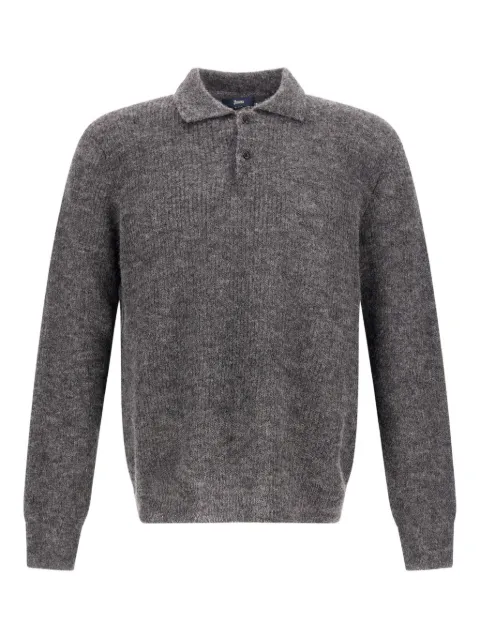Herno cob-stitch polo shirt
