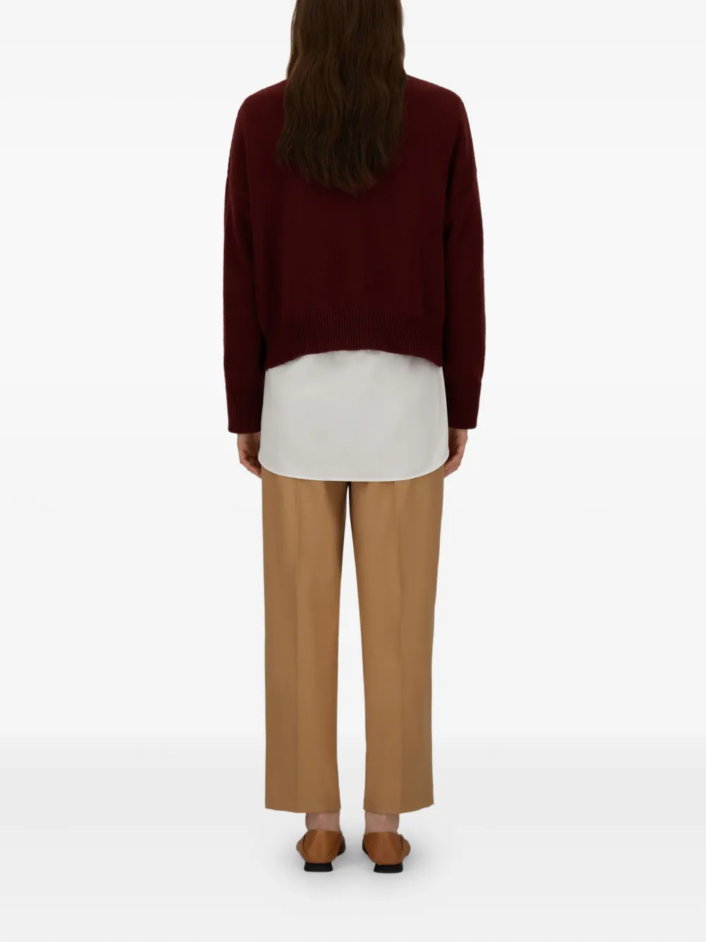  Herno Logo-intarsia Wool Sweater - Red 