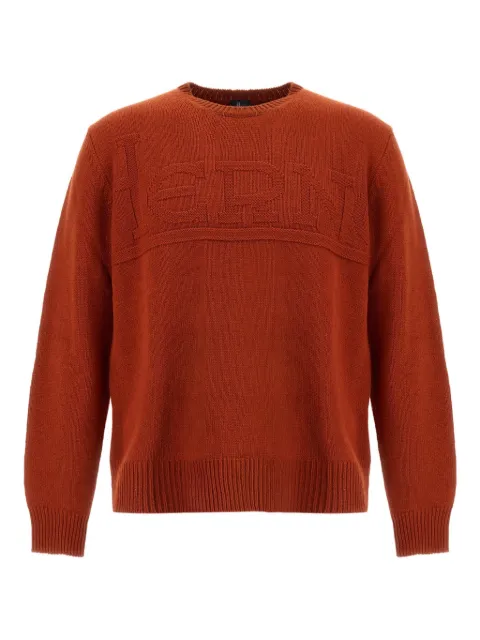 Herno logo-intarsia wool sweater