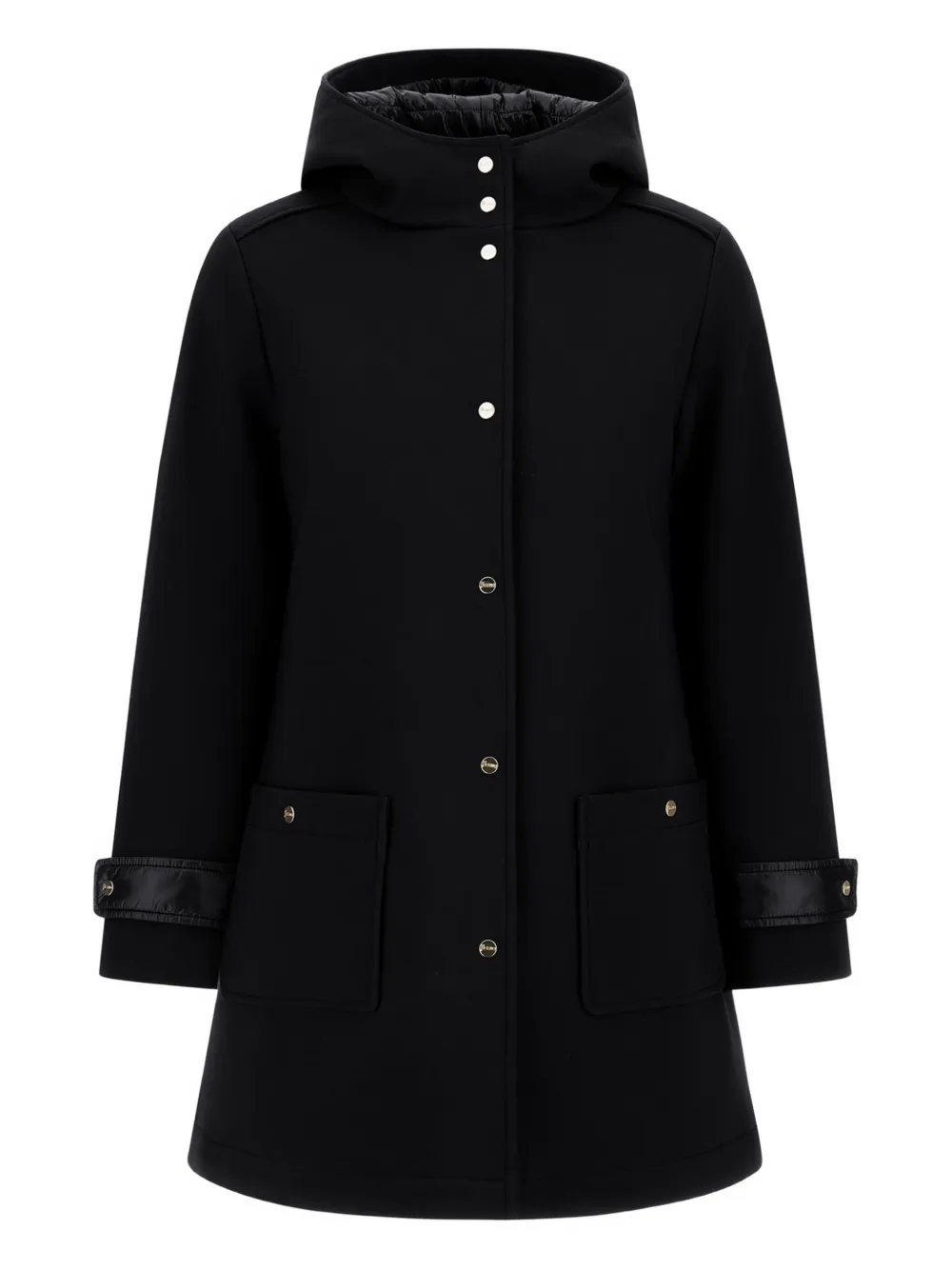 Herno Cappotto con tasche e cappuccio - Nero
