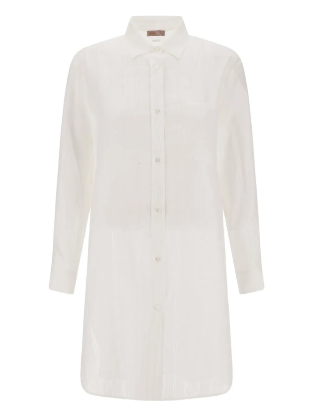 Herno Textured Button-down Shirt In White