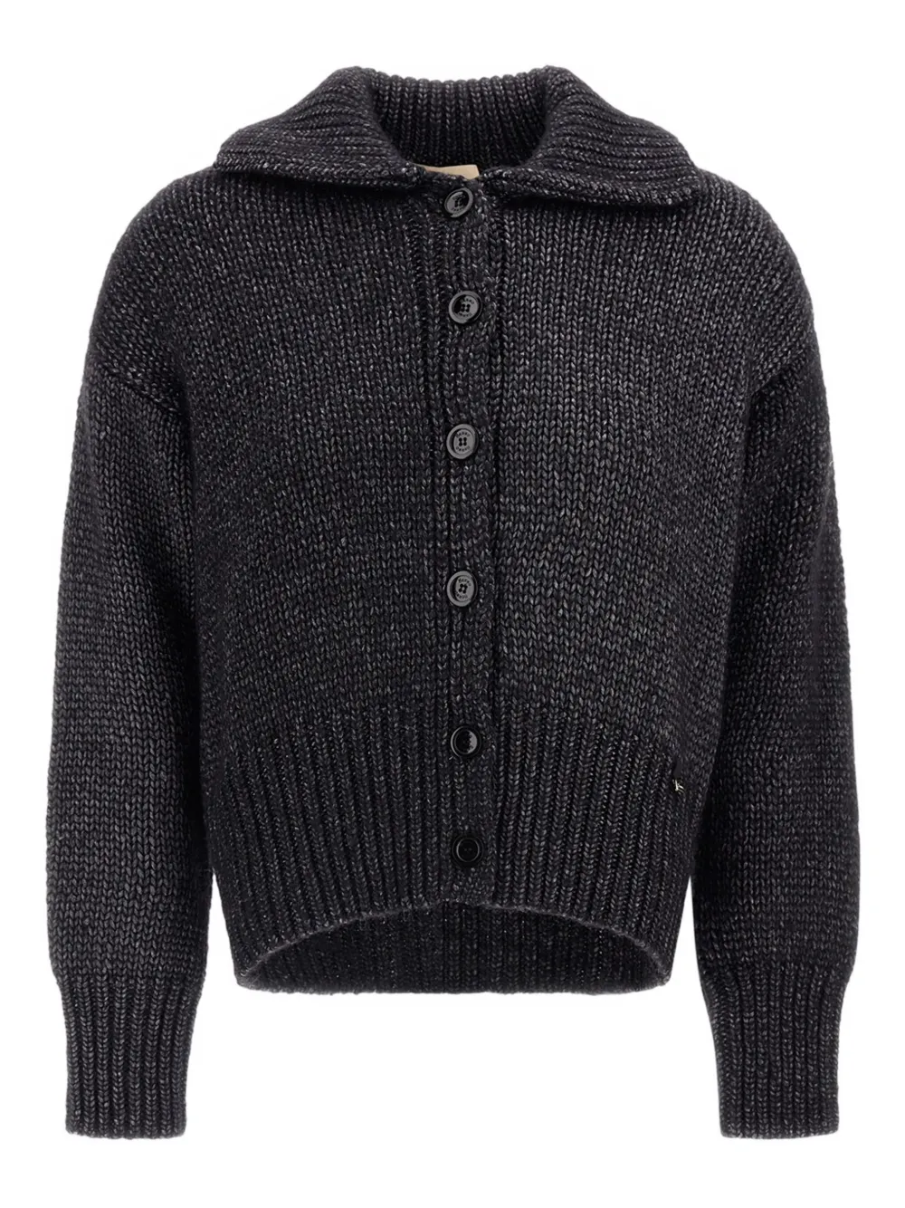 Herno Cardigan effetto metallizzato - Nero
