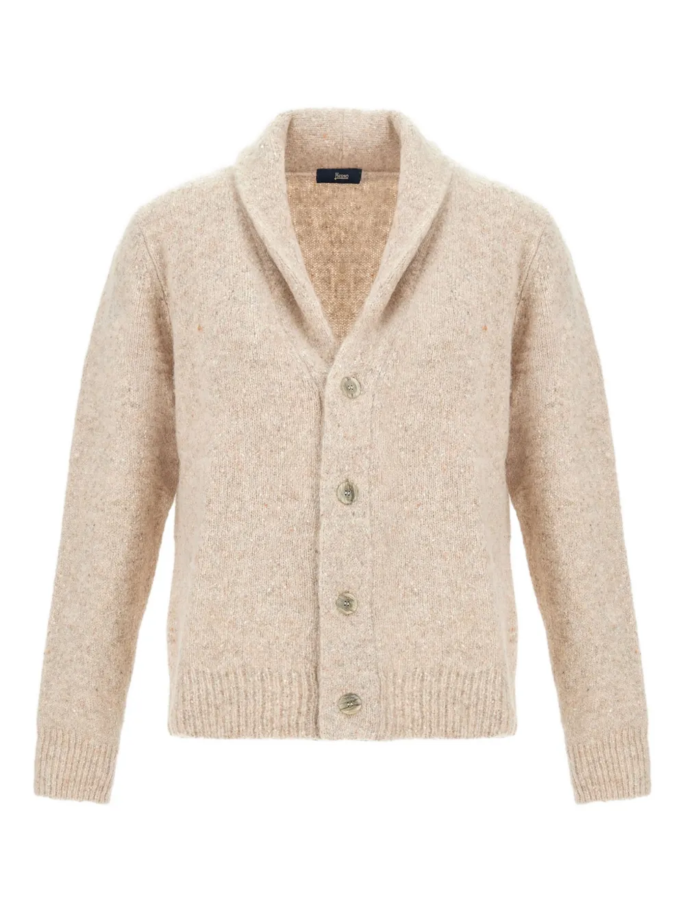 Herno Shawl-collar Cardigan In Brown