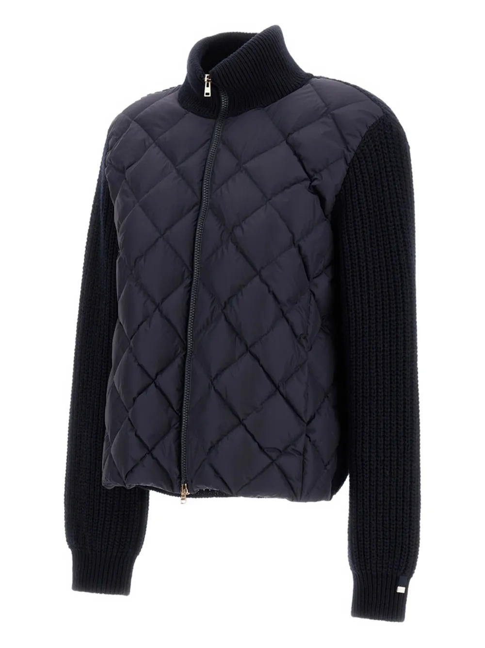 Herno Gewatteerd vest met vlakken Blauw