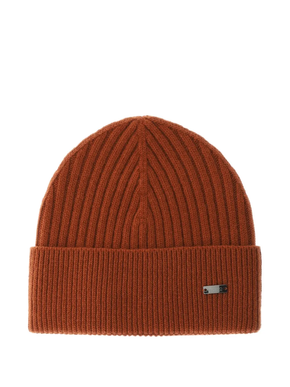 Herno ribbed beanie | Orange | Image 1