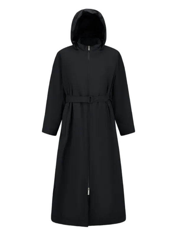 Herno フーデッド レインコート | ブラック | FARFETCH JP