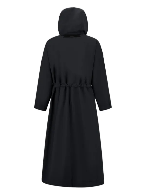 Herno フーデッド レインコート | ブラック | FARFETCH JP