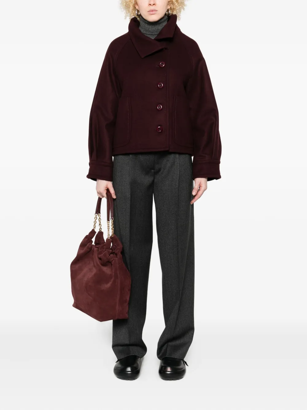 SUSANNE BOMMER button-fastening patch-pocket jacket | Oversized Jackets | Image 2