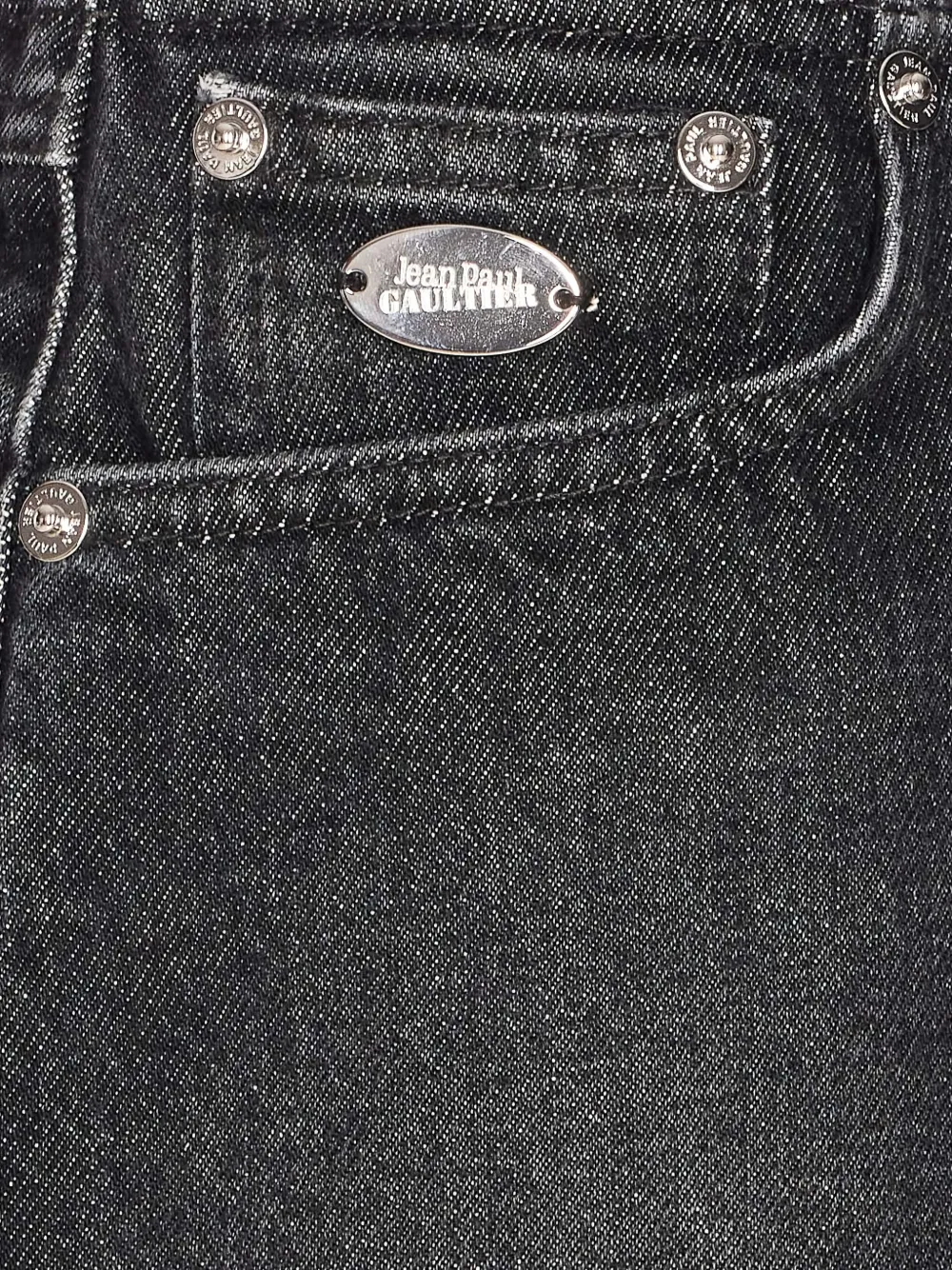 Jean Paul Gaultier Mini Skirt With Pockets And Belt Loops In Gray