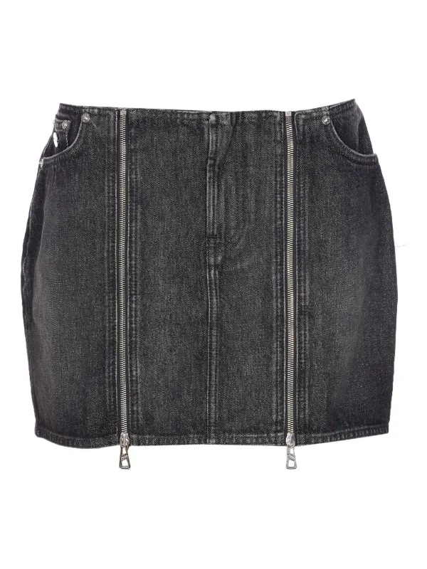 Jean Paul Gaultier zip-front Pocket Mini Skirt Grey FARFETCH