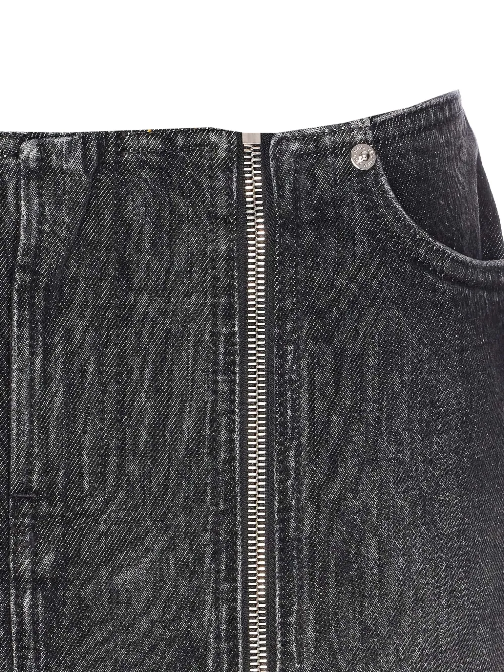 Jean Paul Gaultier Mini Skirt With Pockets And Belt Loops In Gray