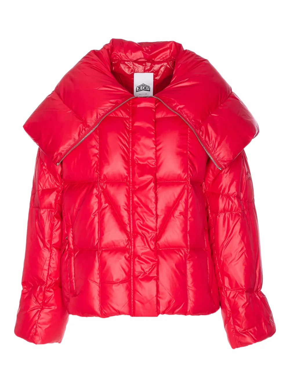 JETSET Lella City maxi-collar padded jacket | Red | Image 1