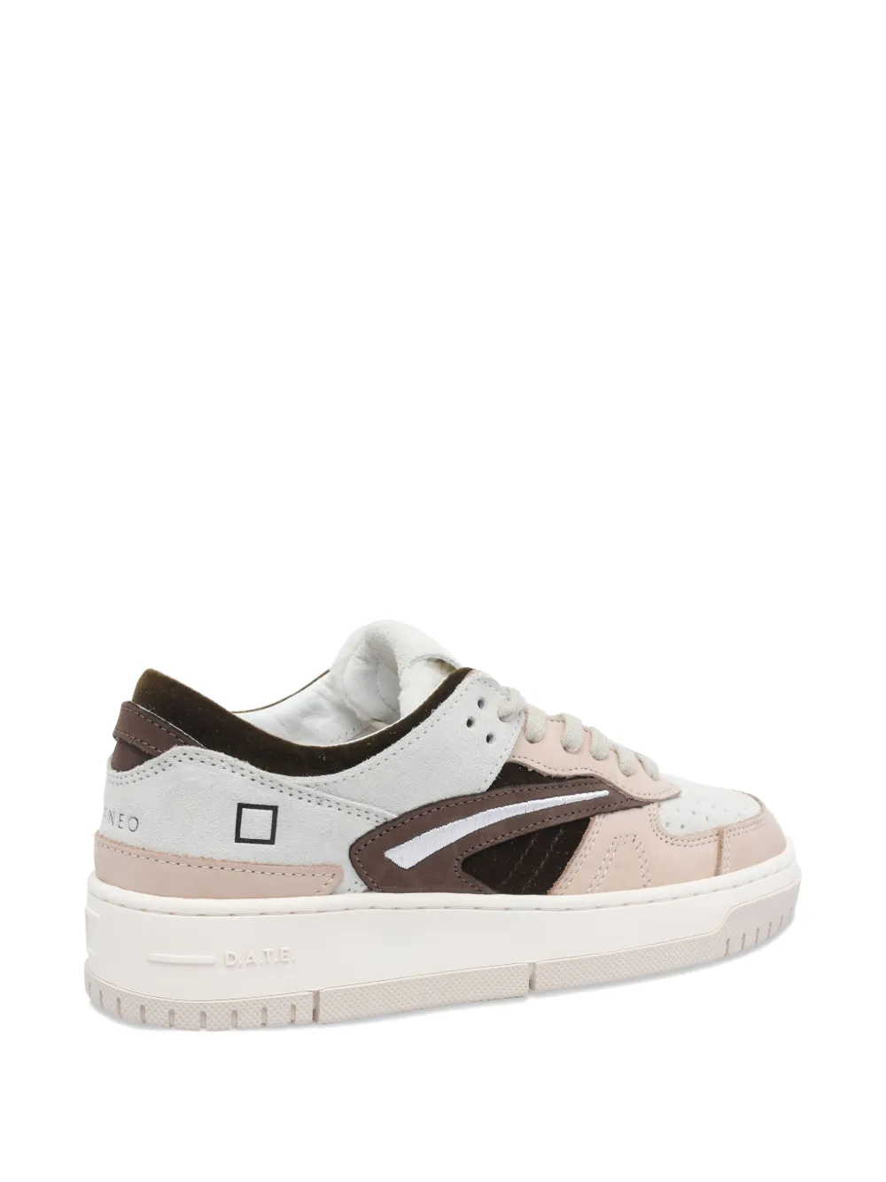 D.A.T.E. Torneo Pop suede-leather panel sneakers Neutrals