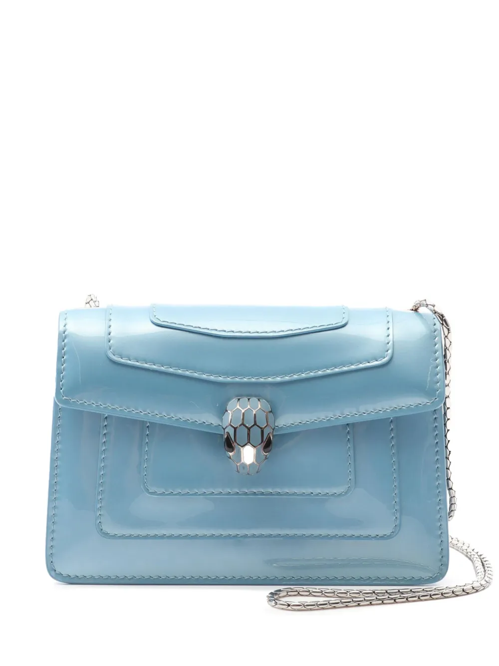 Bvlgari Pre-Owned 2010-2025 Patent Serpenti Forever crossbody bag | Blue | Image 1