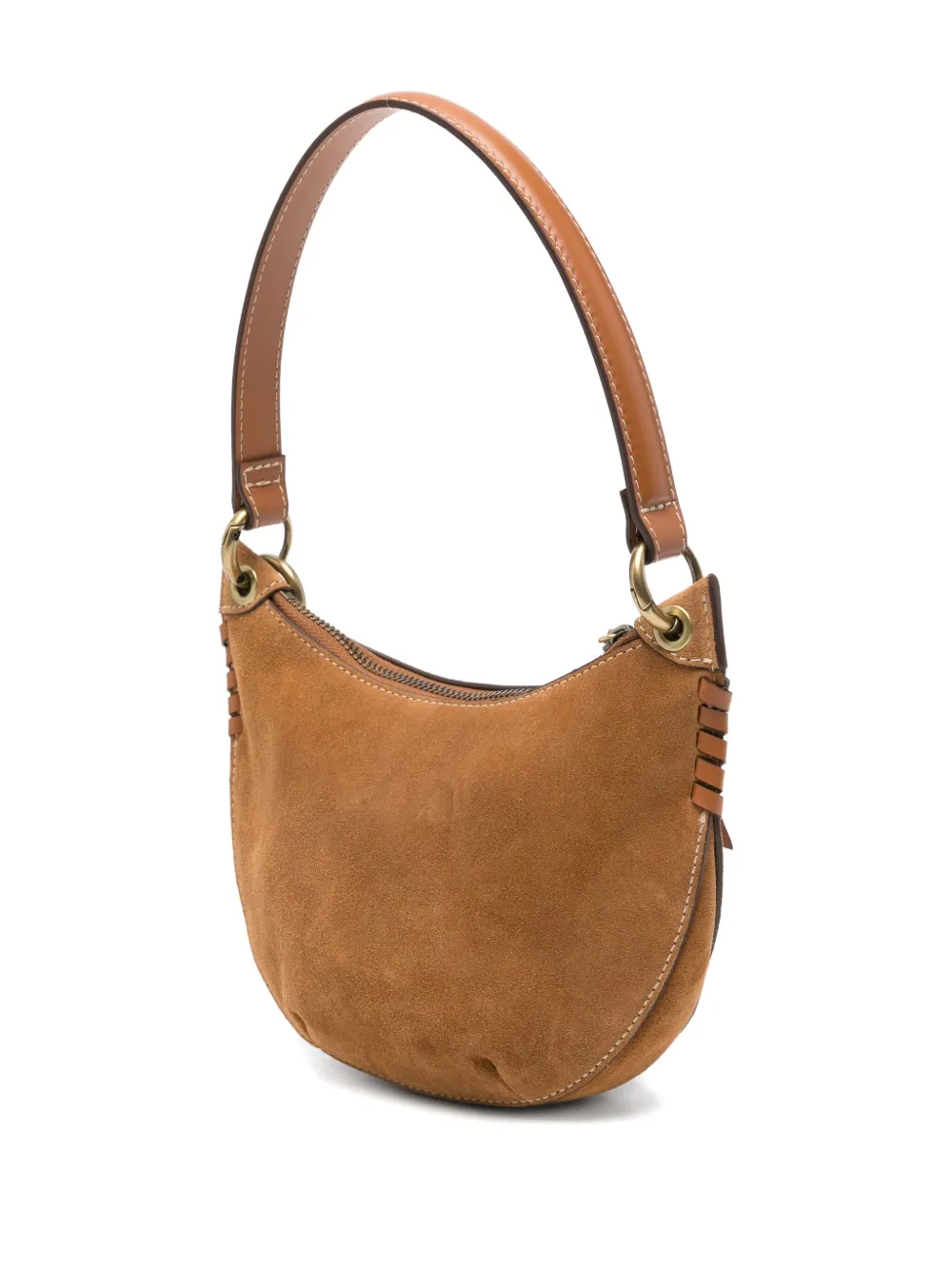 Ba&sh Suede Shoulder Bag In Brown