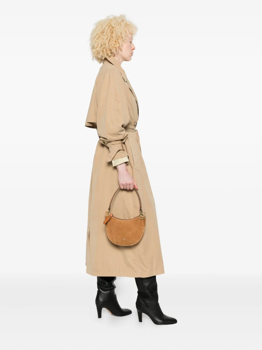 Ba&Sh suede shoulder bag - Bruin