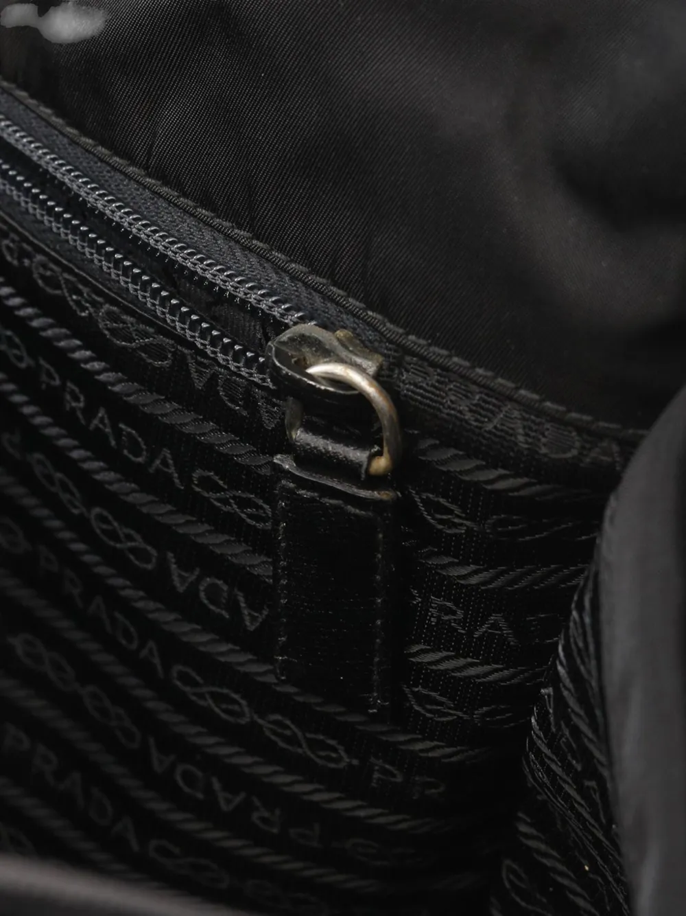 Pre-owned Prada 2000-2013 Tessuto Buckle Messenger Bag Crossbody Bag In Black