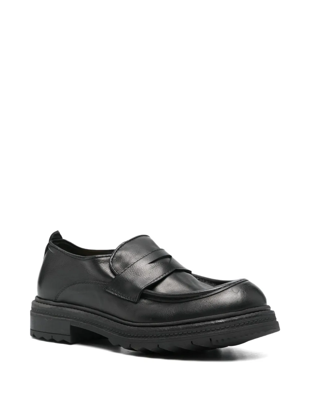 FRATELLI RENNELLA leather loafers - Zwart