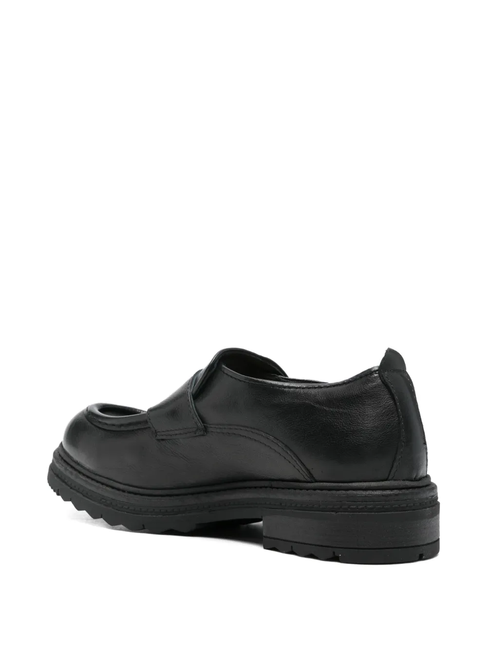 Fratelli Rennella Leather Loafers In Black