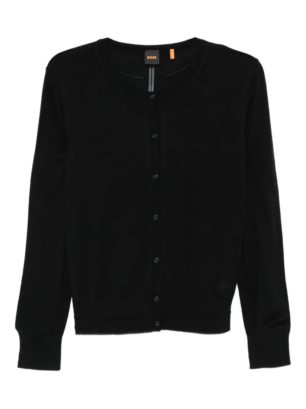 BOSS button-up cardigan | Black | Image 1