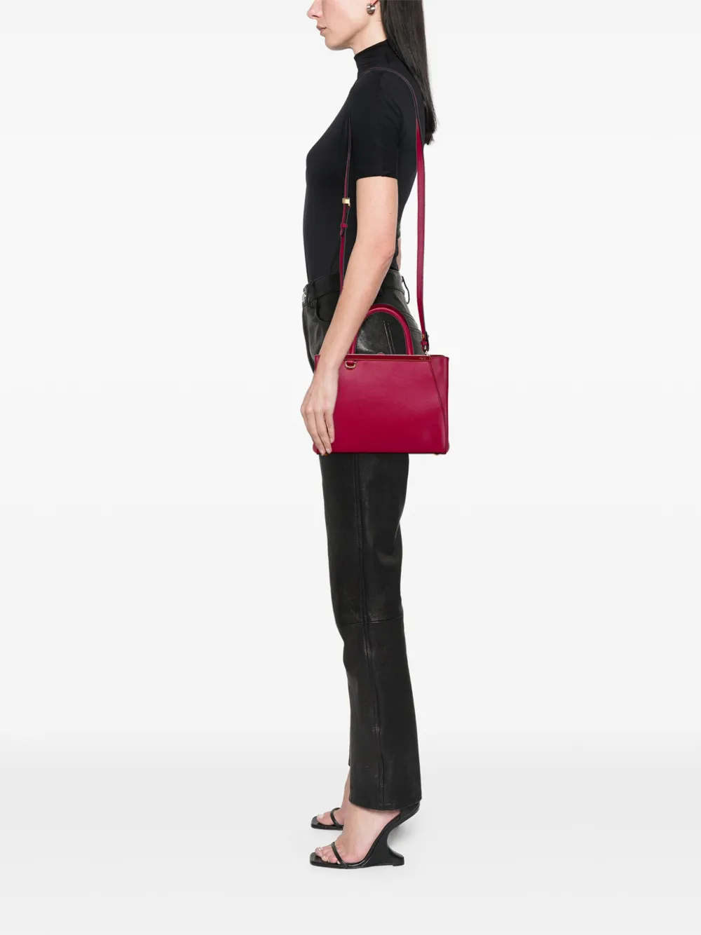 Fendi Pre-Owned 2010-2025 Leather Petit 2Jours satchel | Pre-Owned | Image 2