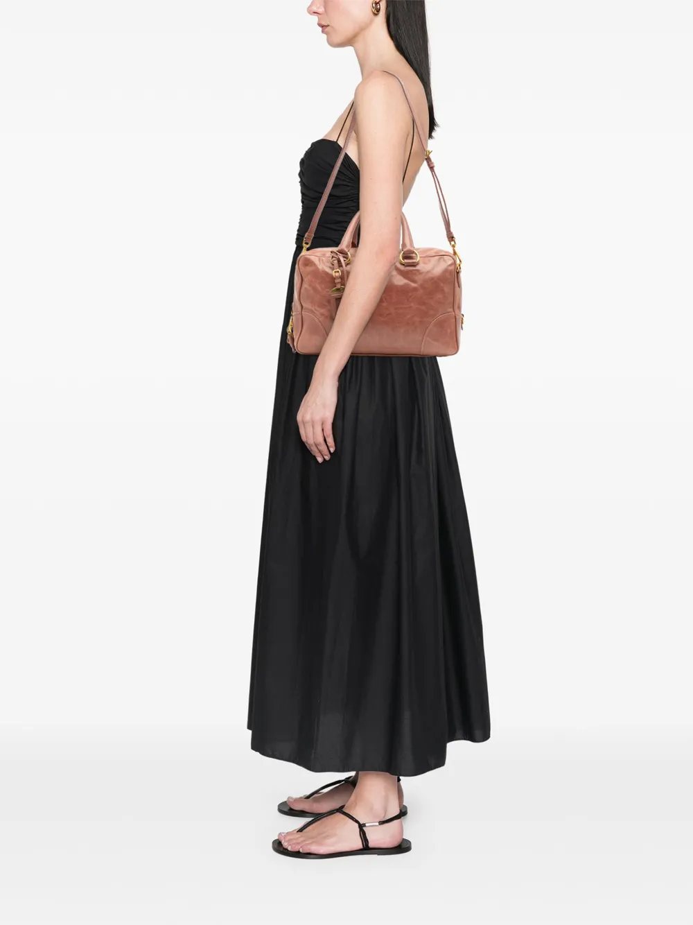 Prada Pre-Owned 2013-2025 Vitello Shine Bauletto satchel | Pre-Owned | Image 2