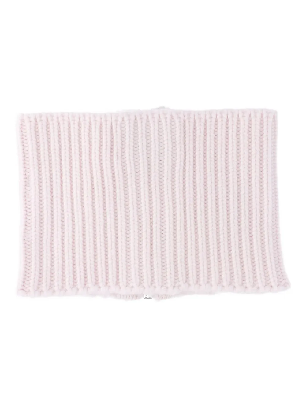 Sa Su Phi Ribbed-knit Zip-fastening Neckwarmer Scarf In Pink