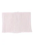 SA SU PHI ribbed-knit zip-fastening neckwarmer scarf - Pink
