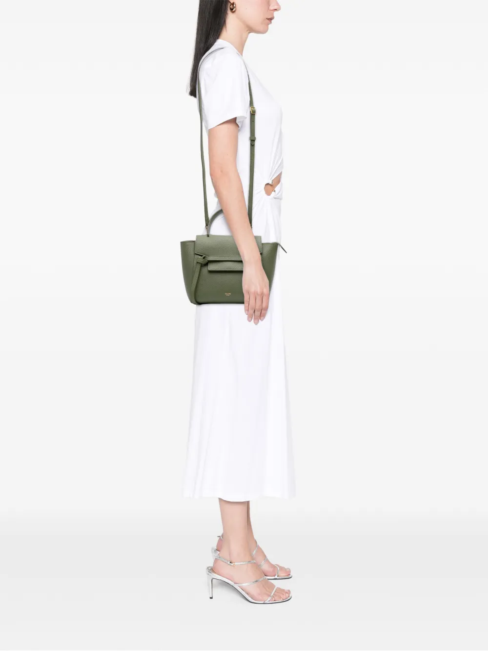 Celine Pre-Owned 2019 Nano Grained Calfskin Belt Bag satchel | Pre-Owned | Image 2