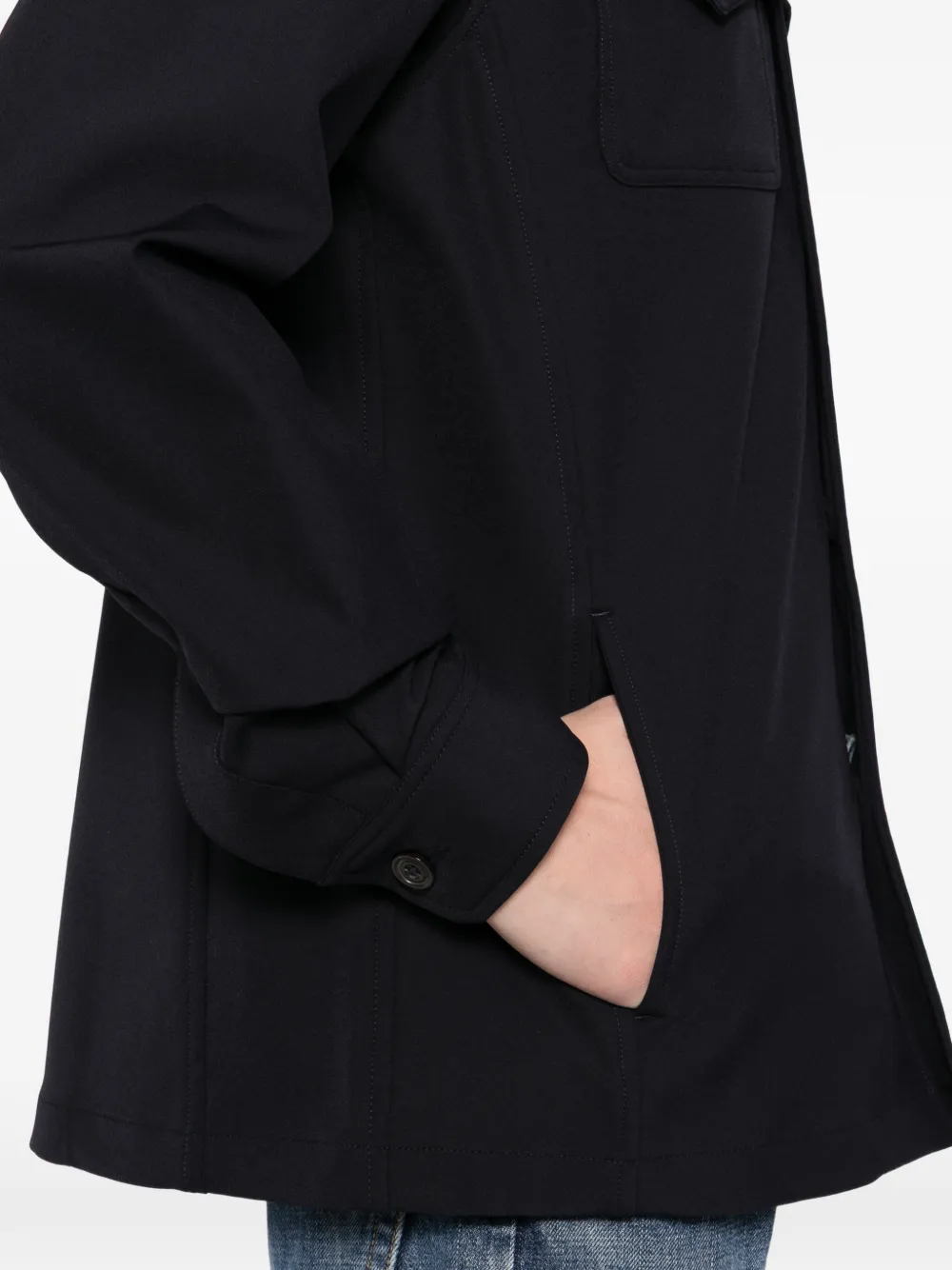 Paul & Shark Dynamic stretch jack Blauw