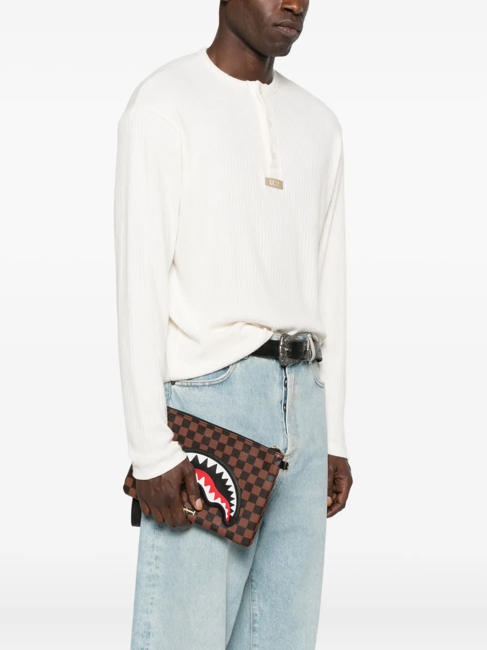 Sprayground Sharks in Paris clutch bag | Image 2