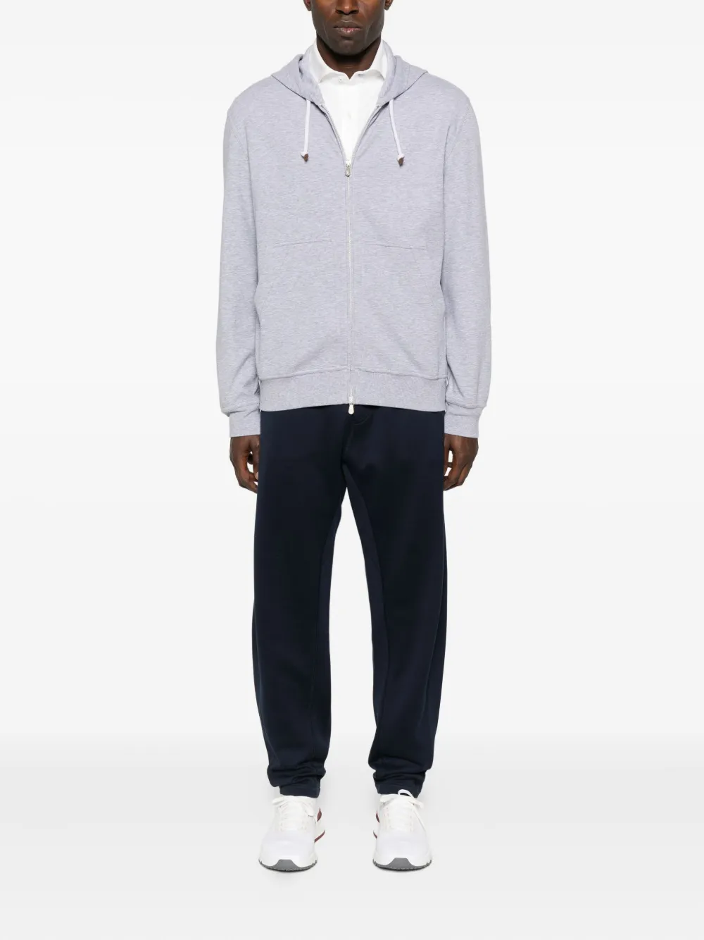 Brunello Cucinelli drawstring-cuff track pants - Blauw