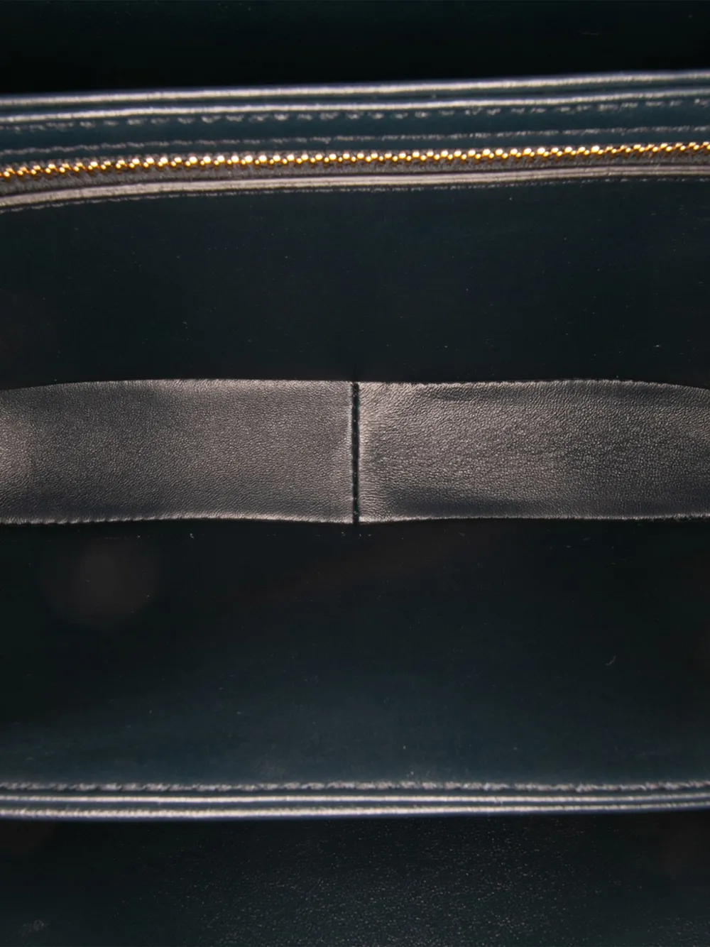 Pre-owned Celine 2020 Classique Shiny Calfskin Triomphe Crossbody Bag In Blue