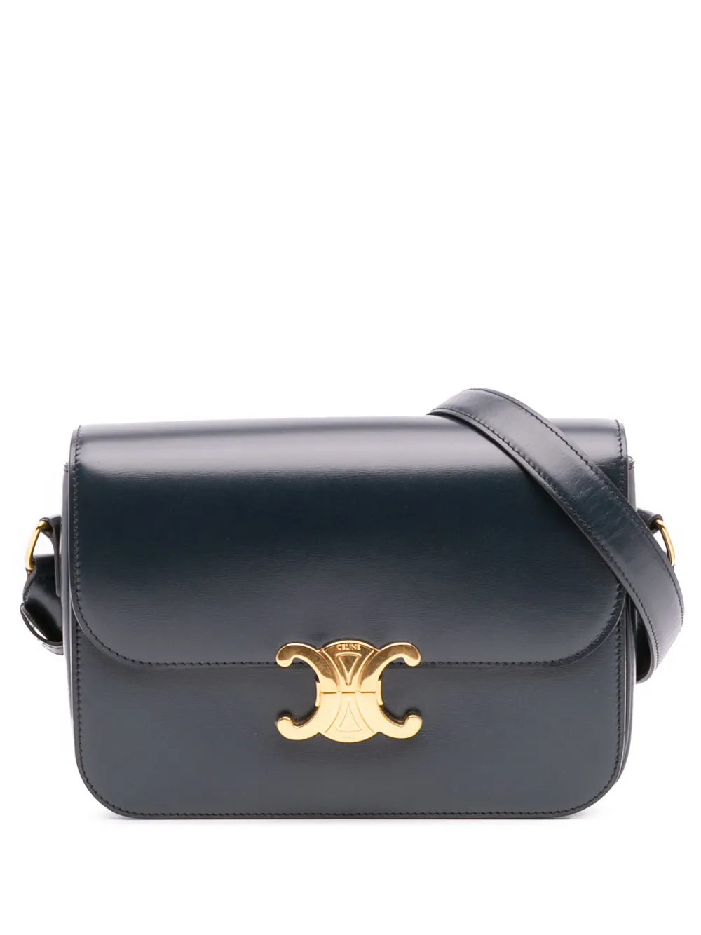 Celine Pre-Owned 2020 Classique Shiny Calfskin Triomphe crossbody bag Celine Pre-Owned 2020 Classique Shiny Calfskin Triomphe crossbody bag