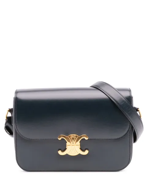 Celine Pre-Owned 2020 Classique Shiny Calfskin Triomphe crossbody bag