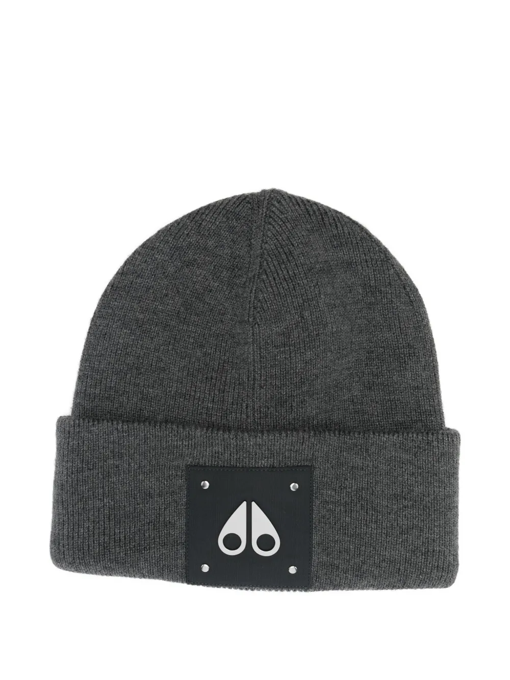 Moose Knuckles Logo-plaque Wool Beanie In Green
