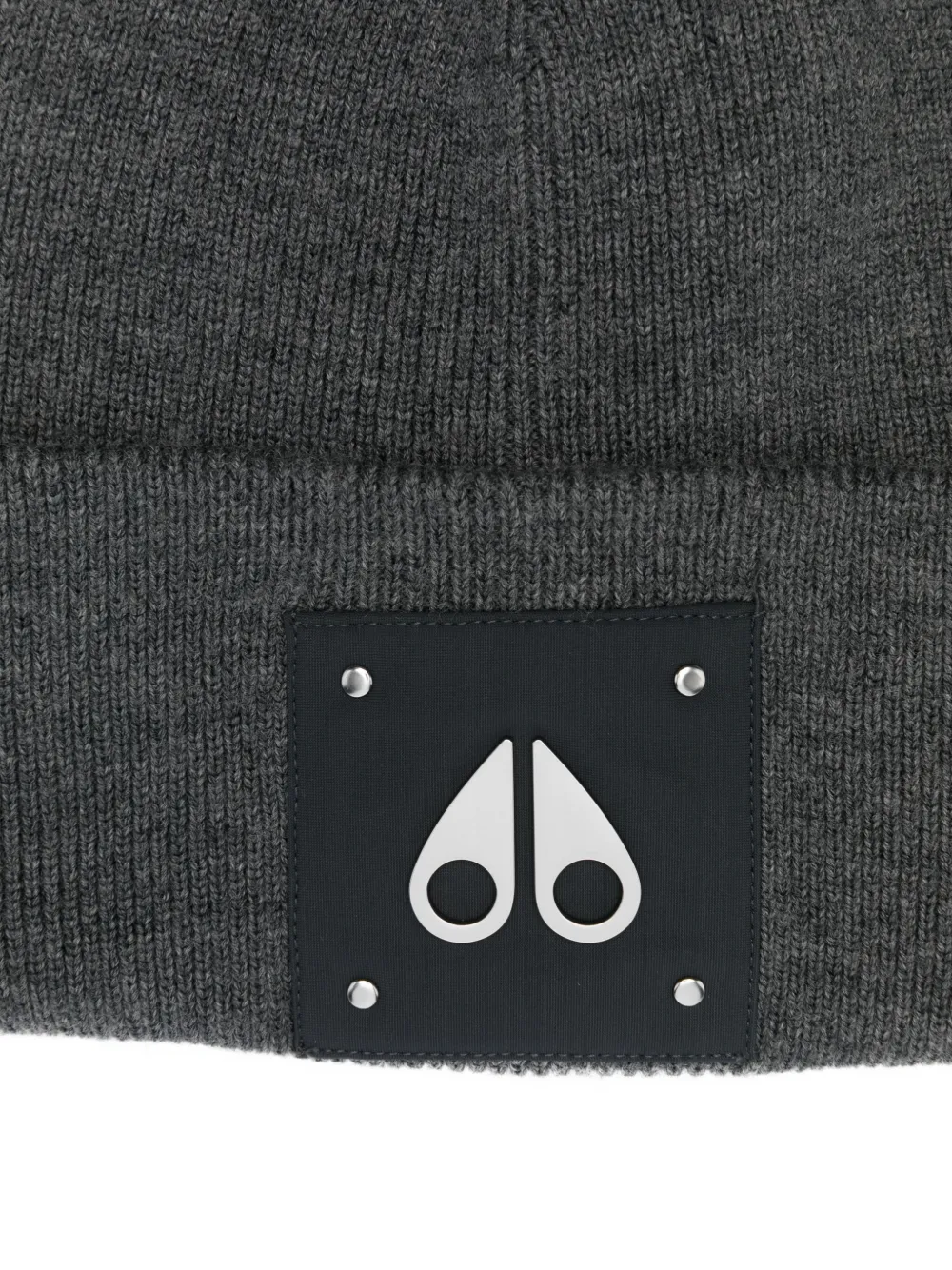 Moose Knuckles Logo-plaque Wool Beanie In Green