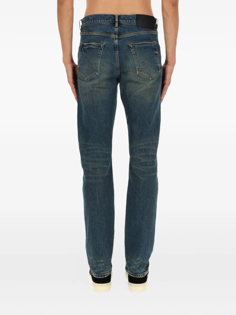 Purple Brand P005 gerafelde jeans Blauw