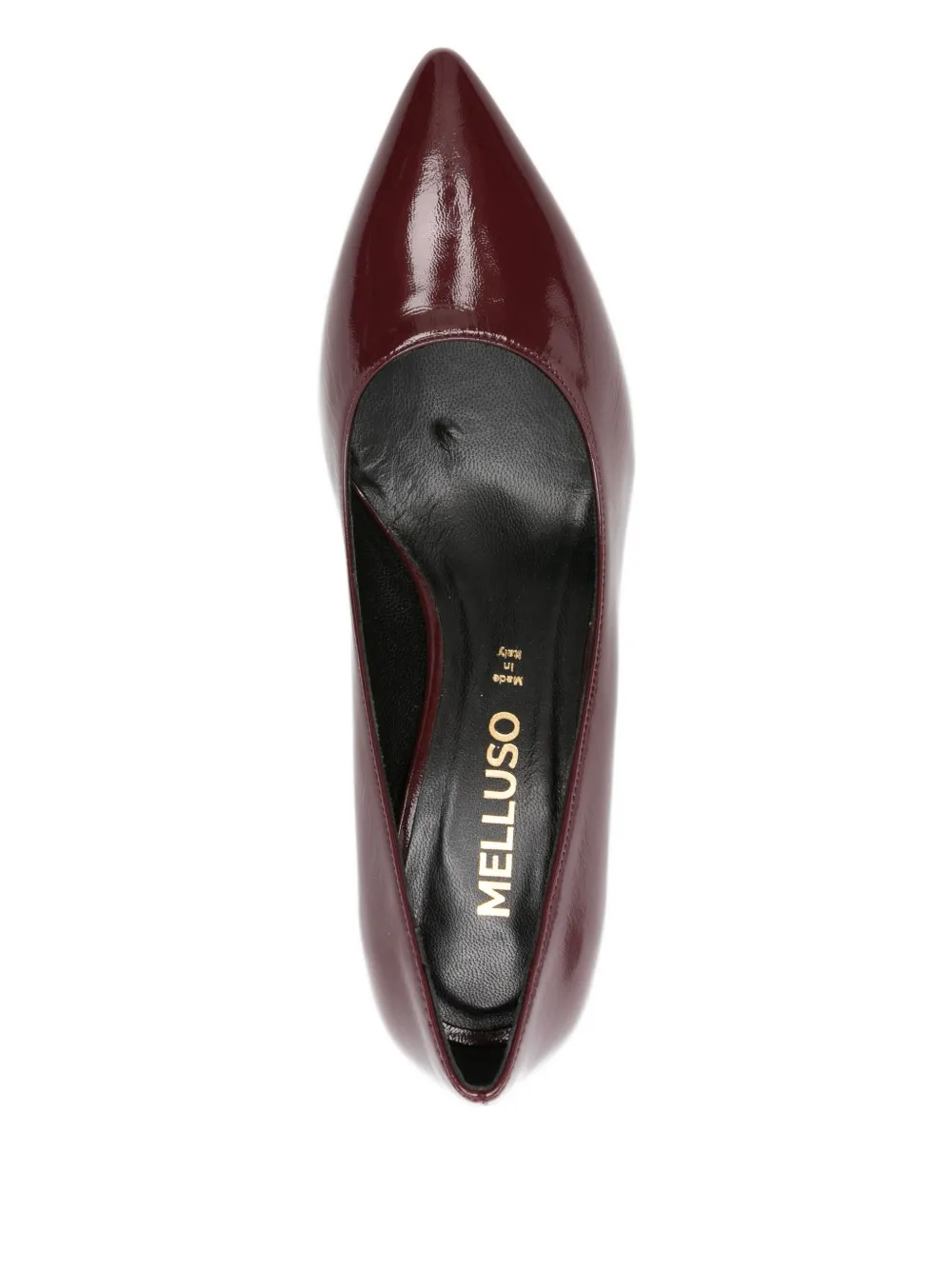 MELLUSO 70 mm leren pumps met puntige neus Rood